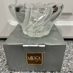 MIKASA PEPPERMINT FROST CANDLEHOLDER 2 1/2"